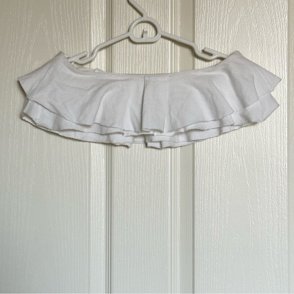 KIMCHI BLUE: RUFFLE BANDEAU TOP - SIZE XS - Picture 3 of 5